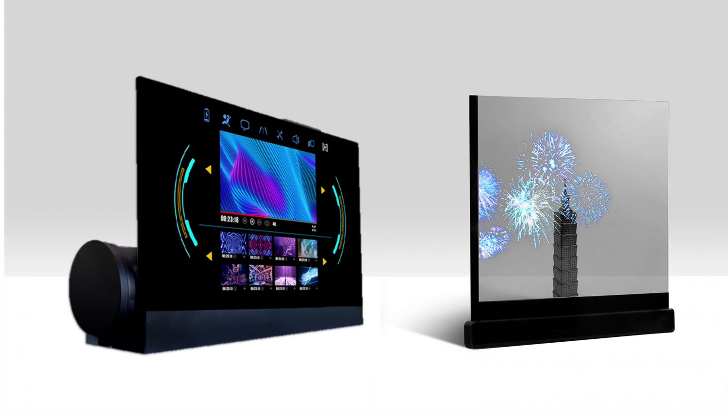 可卷式、折迭性、高透明